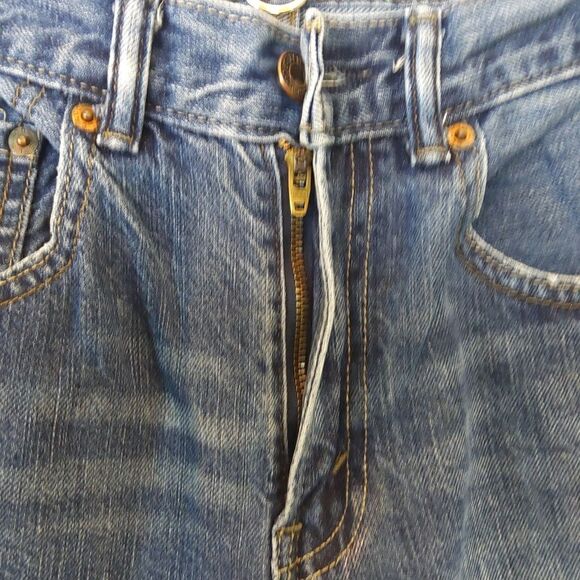 Levi's 527 boys blue five pocket bootcut jeans size (16R). - Picture 9 of 17